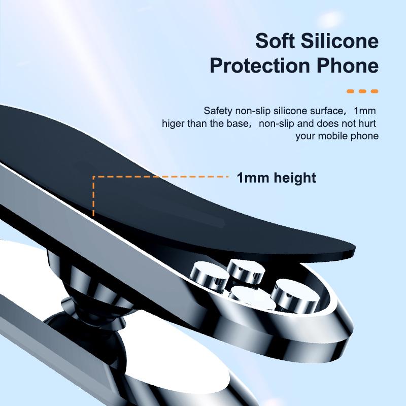 Магнитный автомобильный держатель для телефона, мини-подставка в форме полосы на 360 градусов, металлический магнит, GPS, автомобильное крепление, настенный кронштейн для офиса, спальни