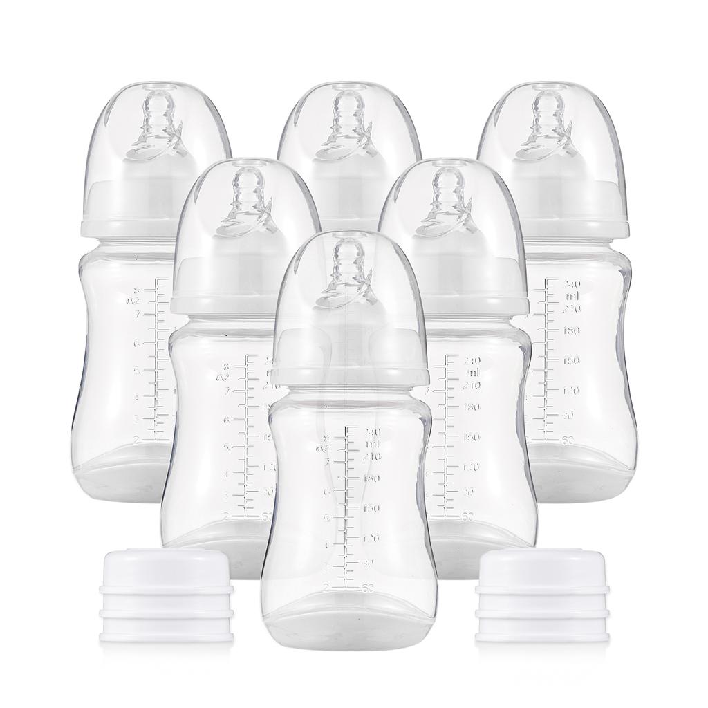 Детские бутылочки с силиконовой соской и крышкой для хранения. Бутылочки для грудного вскармливания для детского питания, полипропиленовое молоко