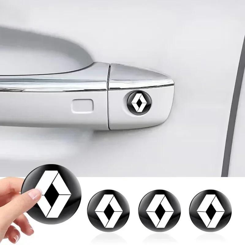2/5/10Pcs Car Lock Keyhole Stickers Decoration Protection For Renault Megane 2 3 4 Twingo Clio Talisman Captur Trafic Kwid R666