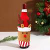 3/5/10PCS Christmas Sweater Wine Bottle Cover Set Santa Snowman Knitted Wine Bottle Bag Christmas Party Dinner Table Decoration