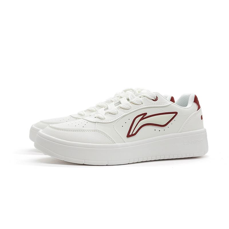 Li Ning Sycee Чистая Синтетическая Кожа Нескользящие Износостойкие Баланс Низкие Кеды для Скейтборда Мужские AGCV149-4