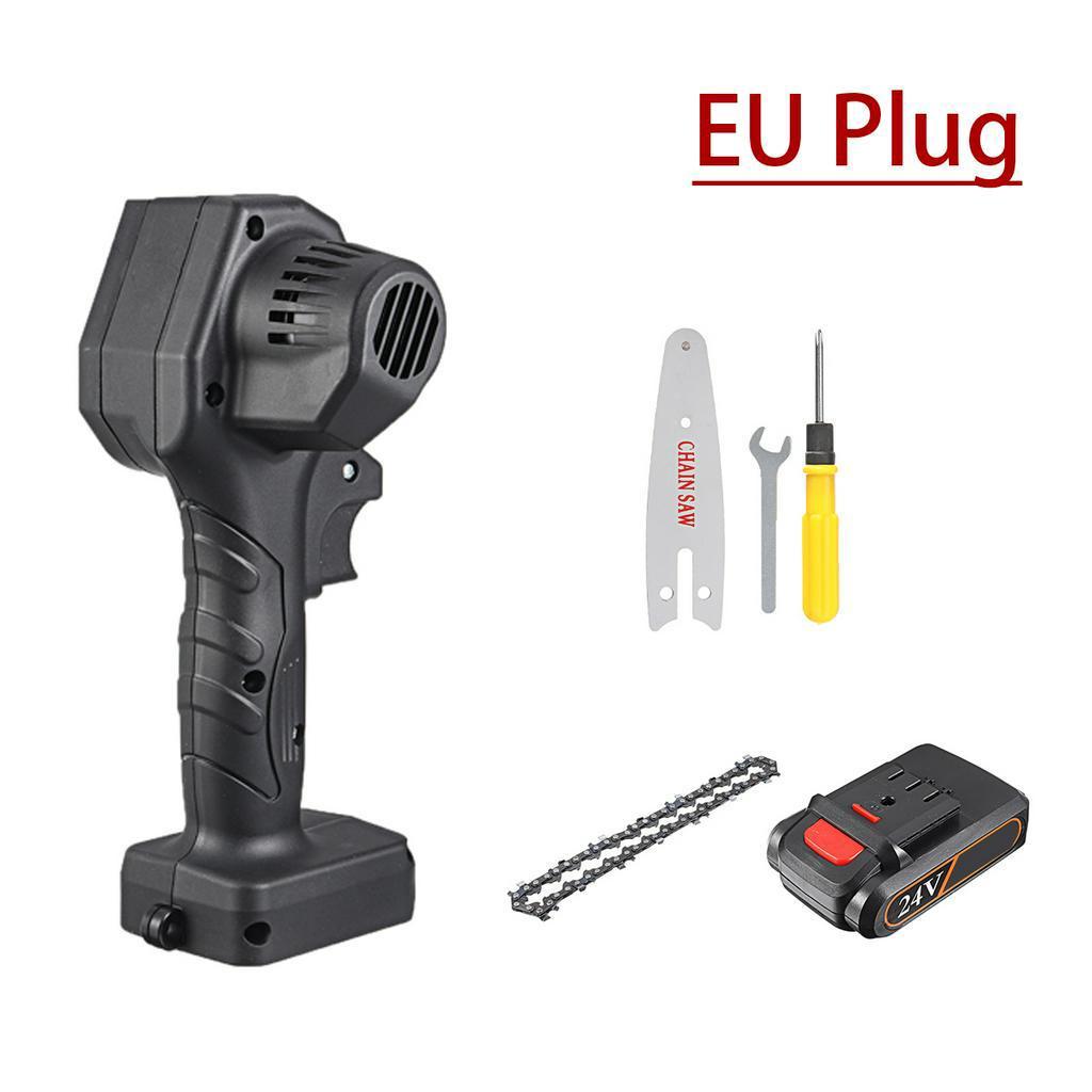 3000r/min Brushless Electric Cordless Chain Saw Motor Woodworking Power Tools 4 Inches Electric Chainsaw Angle Grinder