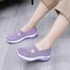 Shoes Women's Summer Breathable Soft Sole Middle-aged and Elderly Mother Shoes One Pedal Women's Cloth Shoes TEMU Large Size Women's Shoes