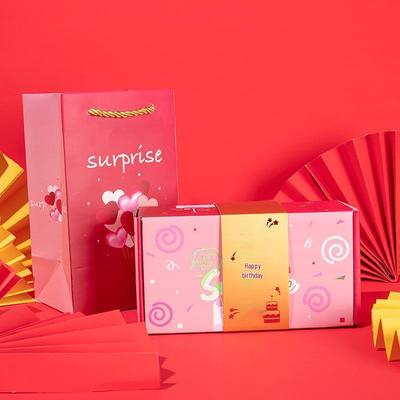 Douyin Surprise Jumping Box: Креативный романтический подарок на День святого Валентина и день рождения в красном конверте.
