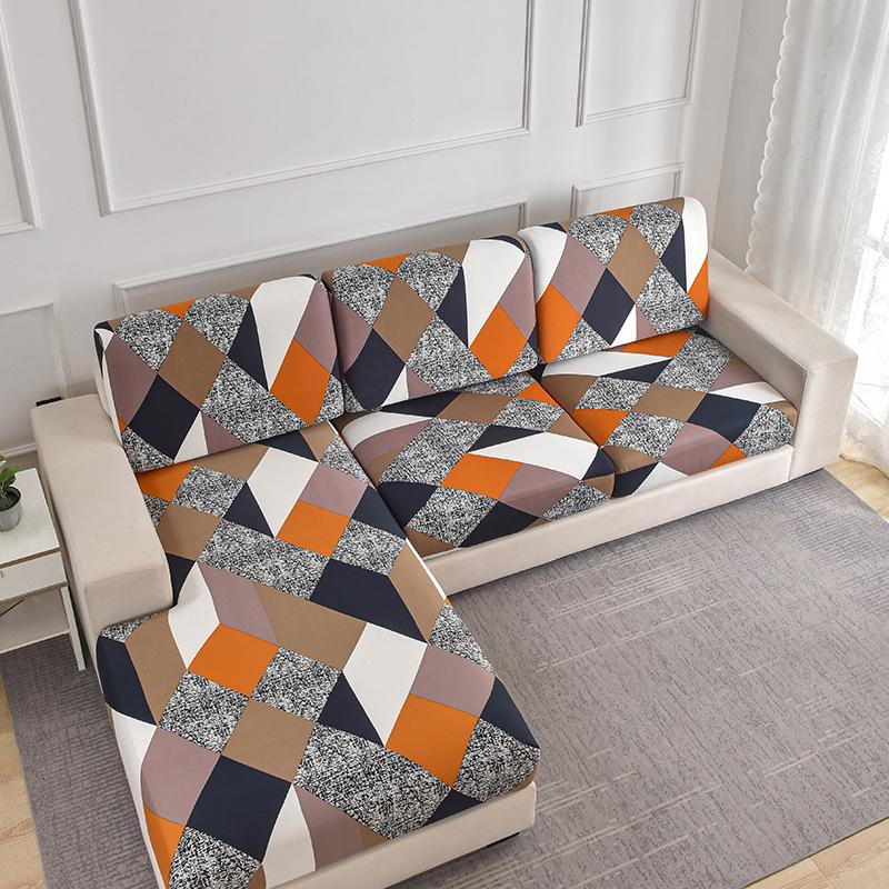 1Pcs Print Sofa Cushion Coverastic Protector Sofa Cover Personality Slipcover Matching Washable Couch Cover