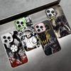 Чехол для телефона Черный клевер Для IPhone 16 15 14 13 12 11 Pro Max X XR XSMAX 8 7 Plus Матовый противоударный задний чехол