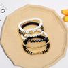 5Pcs/Set Bohemia Style Handmade Braided Bracelet Colorful Letter Transparent Beads Elastic Bangle Jewelry Gift