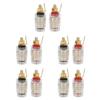10Pcs Black and Red Terminal Binding Post M4*33mm Amplifier Terminal  Audio Equipment