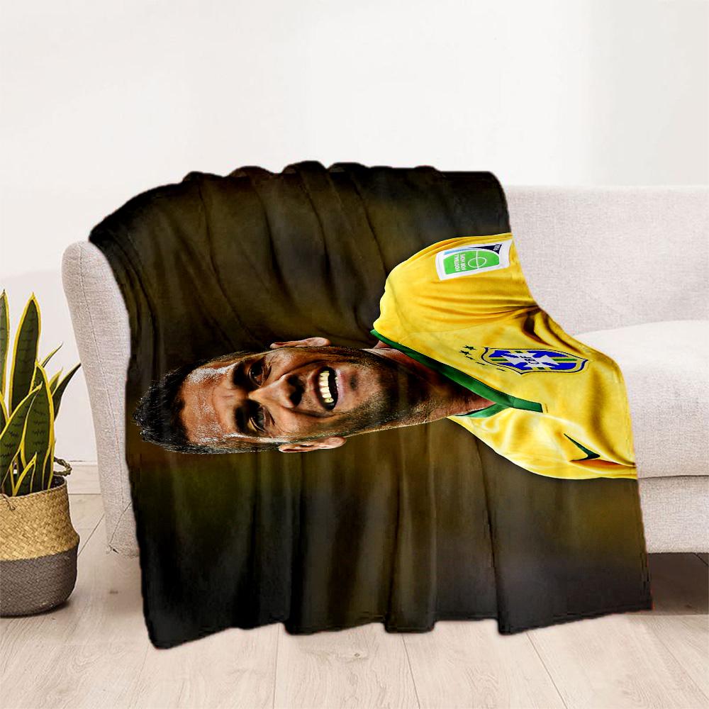 Pogba's Back Action Blanket Comfortable Great for Office Chair Bedding Seaside Four Seasons Multipurpose Playful Design