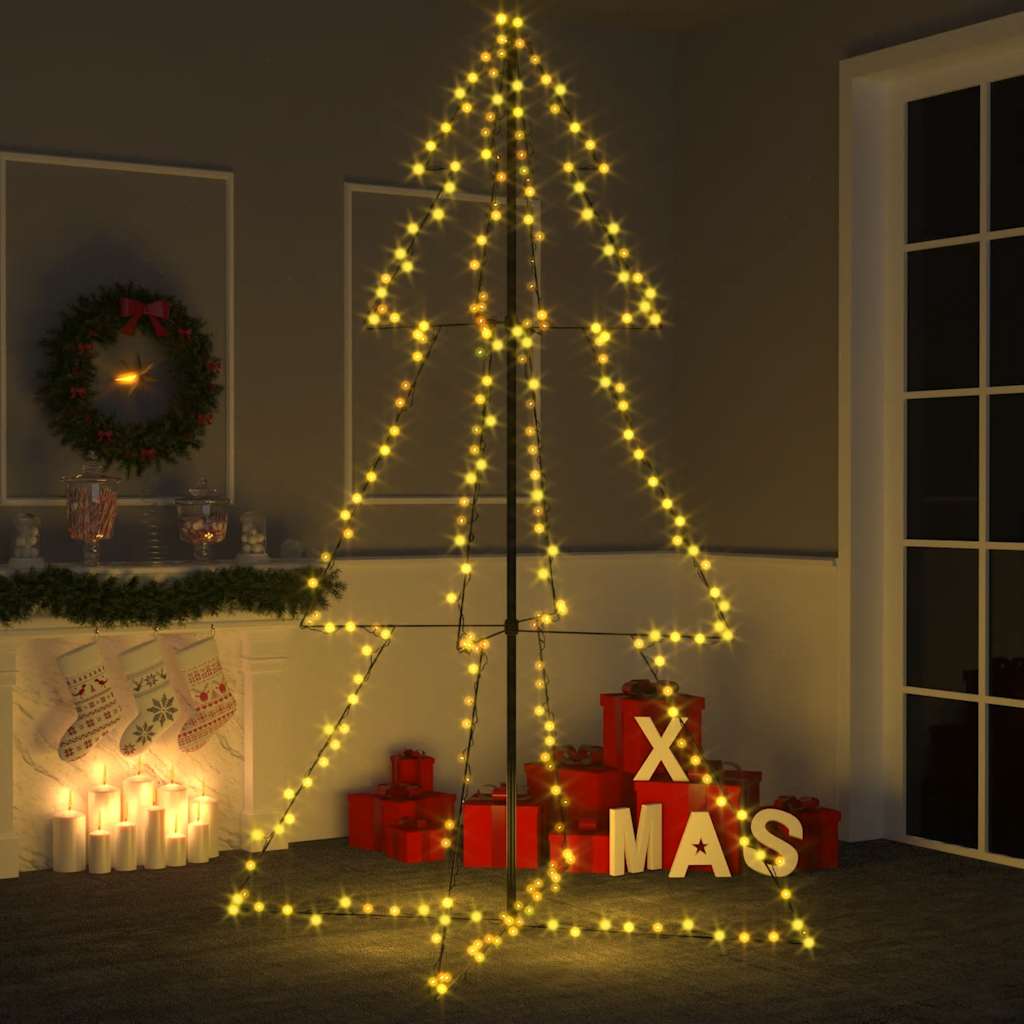 Christmas Tree in Cone Shape 240 LEDs Indoor Outdoor Use 118 x 180 cm