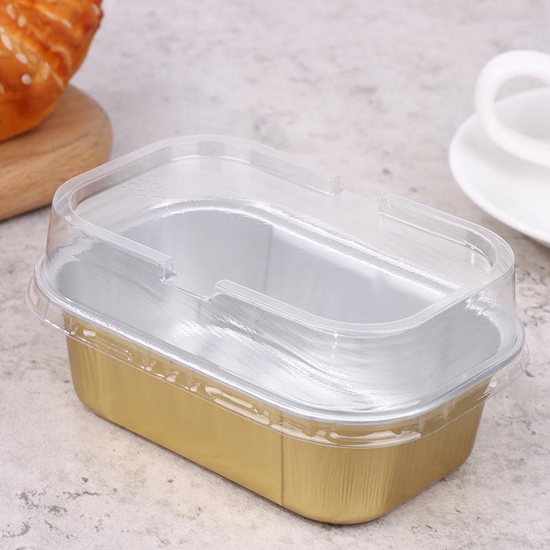 10шт прямоугольные формы для выпечки из алюминиевой фольги с крышкой, инструменты для выпечки