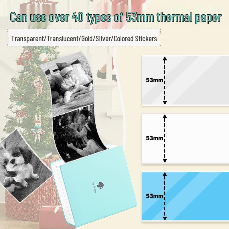 Phomemo M02 Draagbare Mini Thermische Printer – Bluetooth, Inktloos voor Mobiele Apparaten