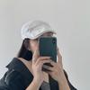 Художественный черный джинсовый берет с вышитым дизайном для весенне-осенней повседневной носки