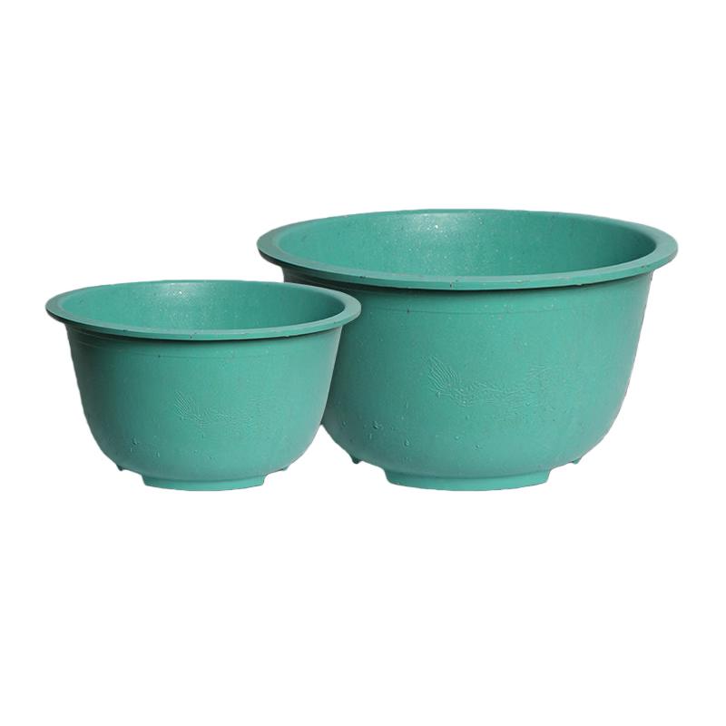 Plastic Dragon Cylinder Lotus Pot