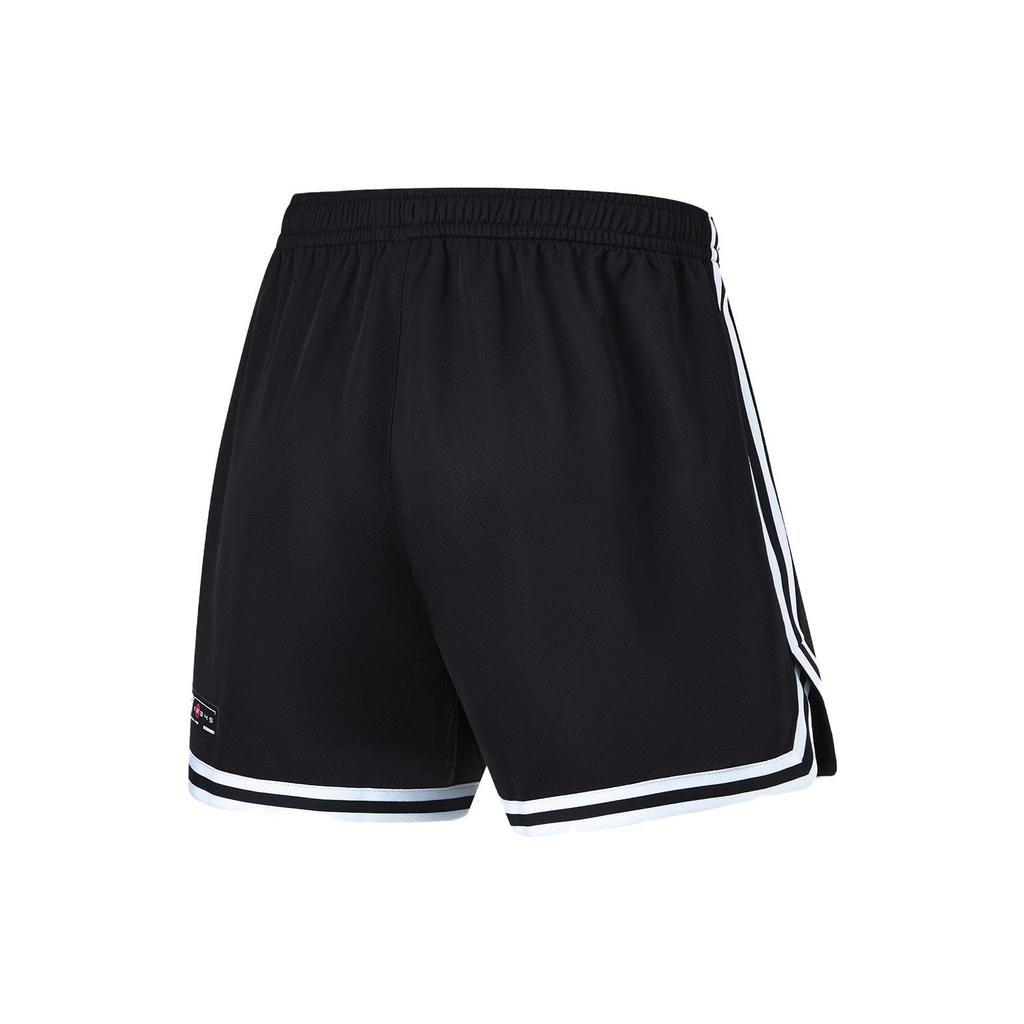 Шорты мужские трикотажные с принтом логотипа для баскетбола Li Ning CBA Series, черные AAPU007-1
