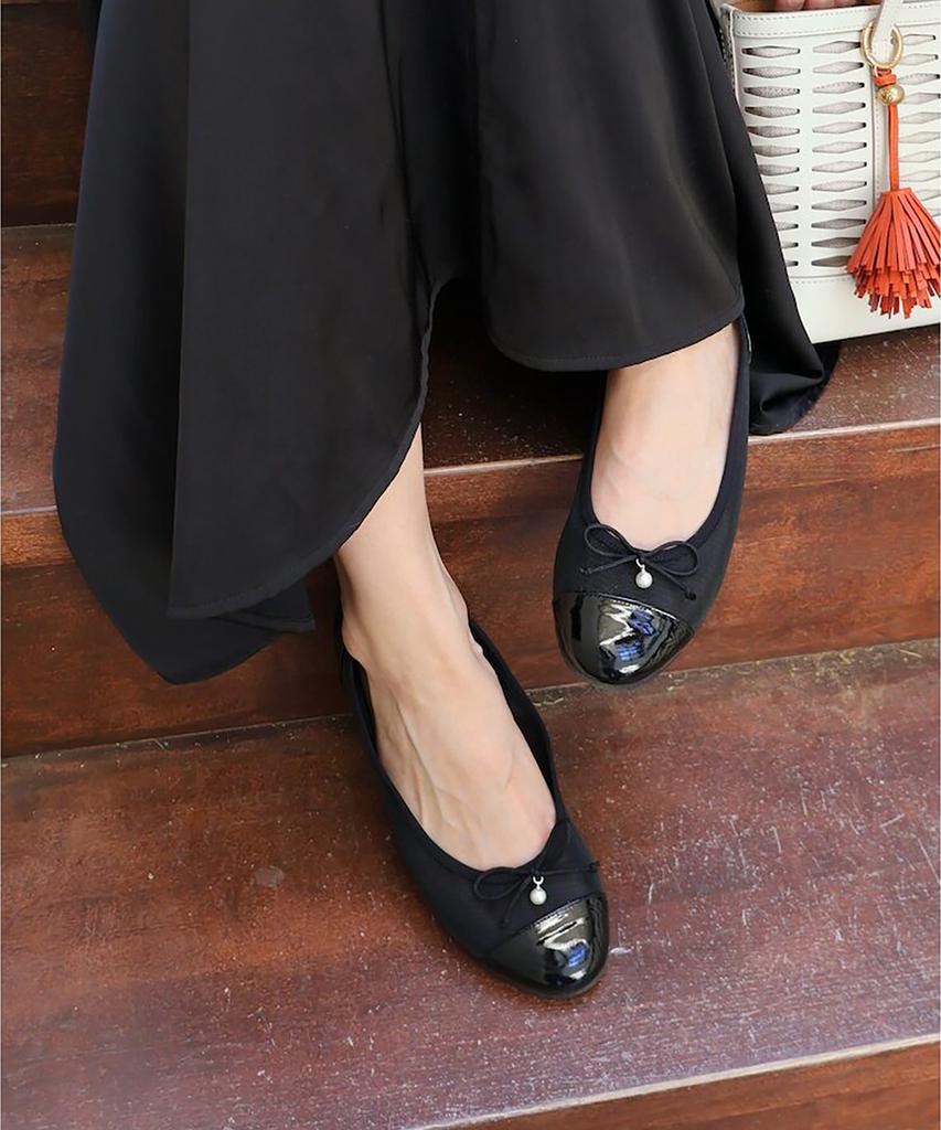 Beanpole Accessory Mesh Ribbon Flat Shoes - Black