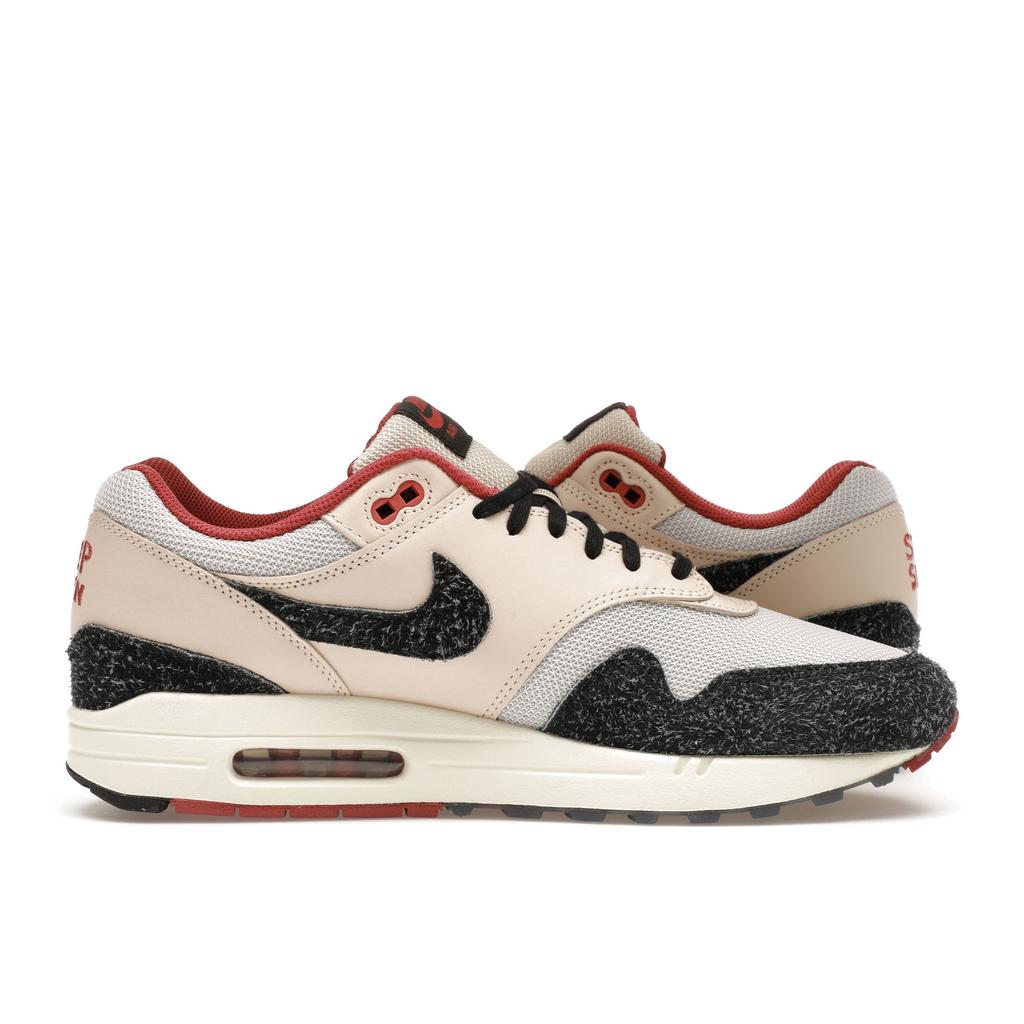 Nike Air Max 1 Keep Rippin Stop Slippin 2.0 Unisex Sneakers Cream Pearl-White Black FD5743-200