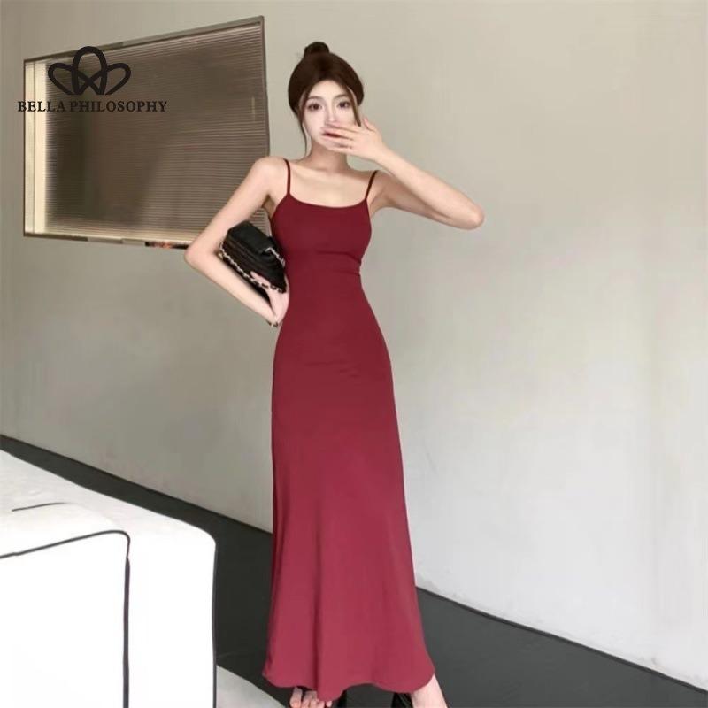 Сексуальное облегающее платье с высокой талией, женское летнее новое облегающее платье с утягивающей талией и внутренней основой из однотонного цвета, длинное платье