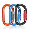 Aluminum O Shape Carabiner Hooks 25KN Auto Safety Lock Adventure Camping Buckle Clip Gear.