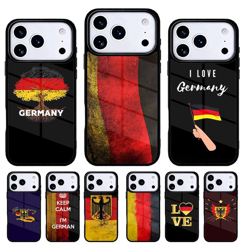 Чехол для телефона с флагом Германской империи для iPhone 17 16 15 14 13 Pro Max Задняя крышка для 12 11 Pro Coque