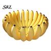 Cheerful Kitchen Accessory 3D Printed Banana-Shaped Storage Tray, Banana Fruit Bowl Holder, Modern for Decorative Tray Kitchen, Dining Table