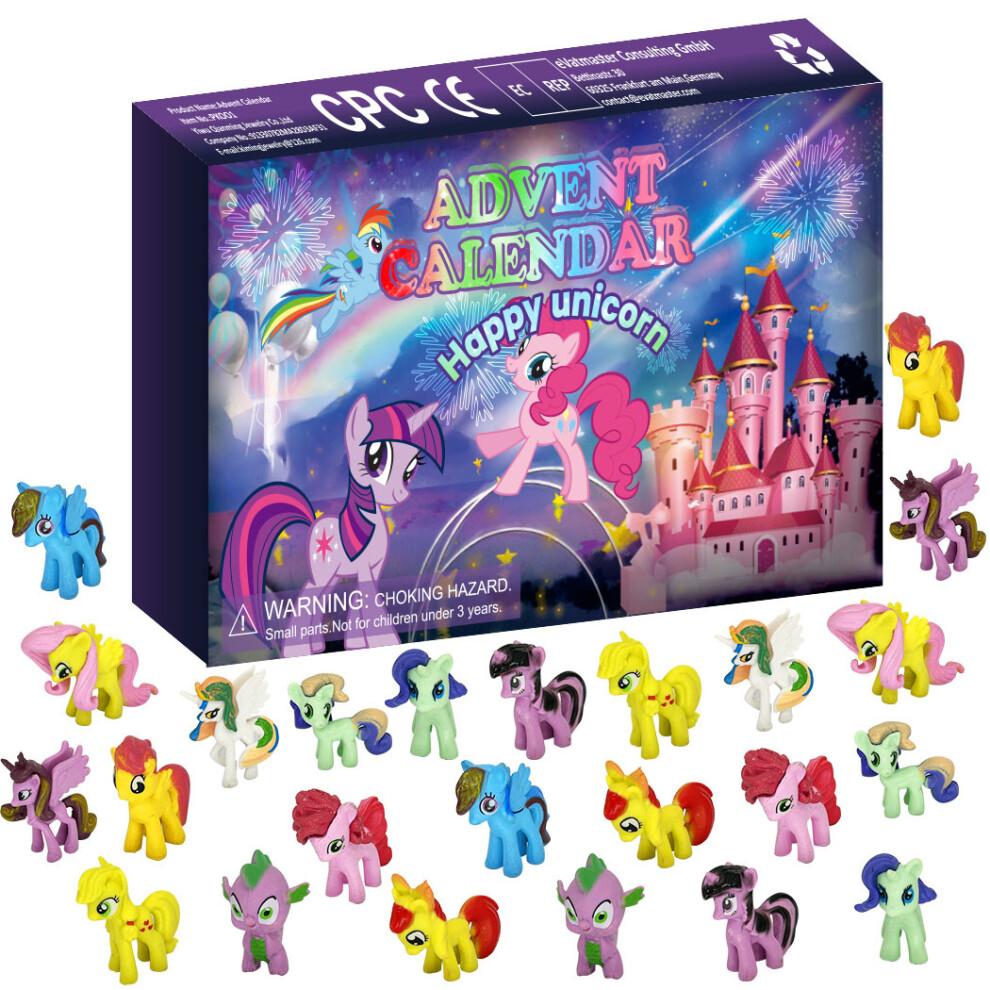 Адвент-календарь Единорог My Little Pony 24 Фигурки Модели Детские Рождественские Подарки Игрушки