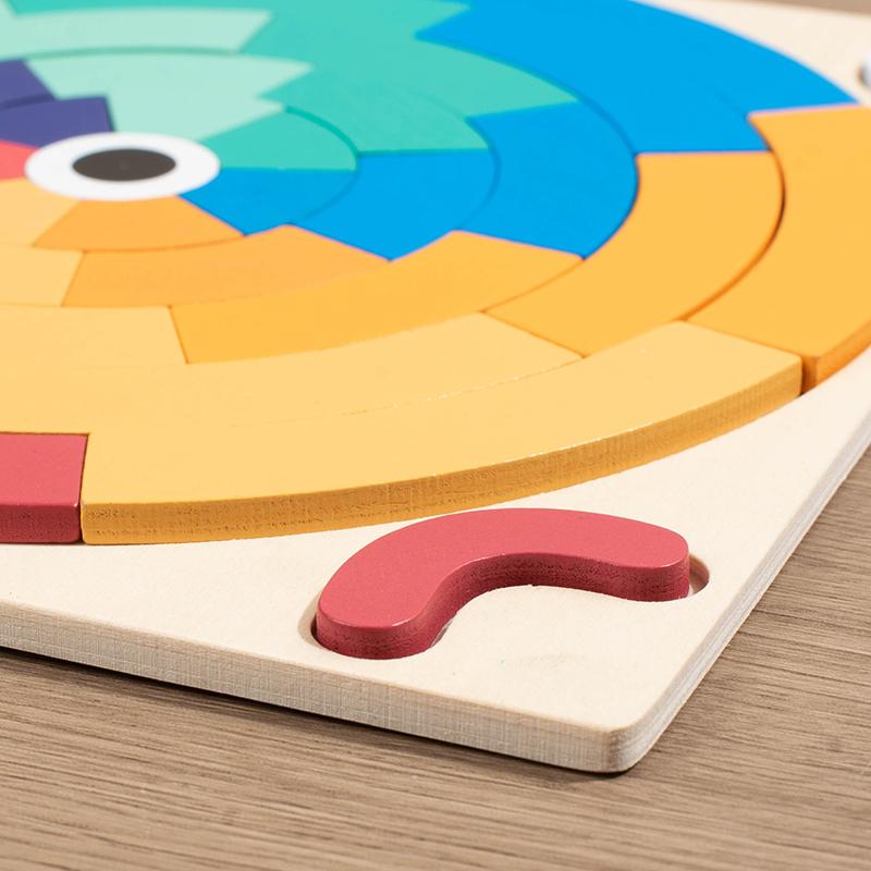 Монтессори DIY Игра Деревянная Радуга Креативные Блоки Пазл Цвет Форма Познавательные Обучающие Игрушки Подарок Для Детей