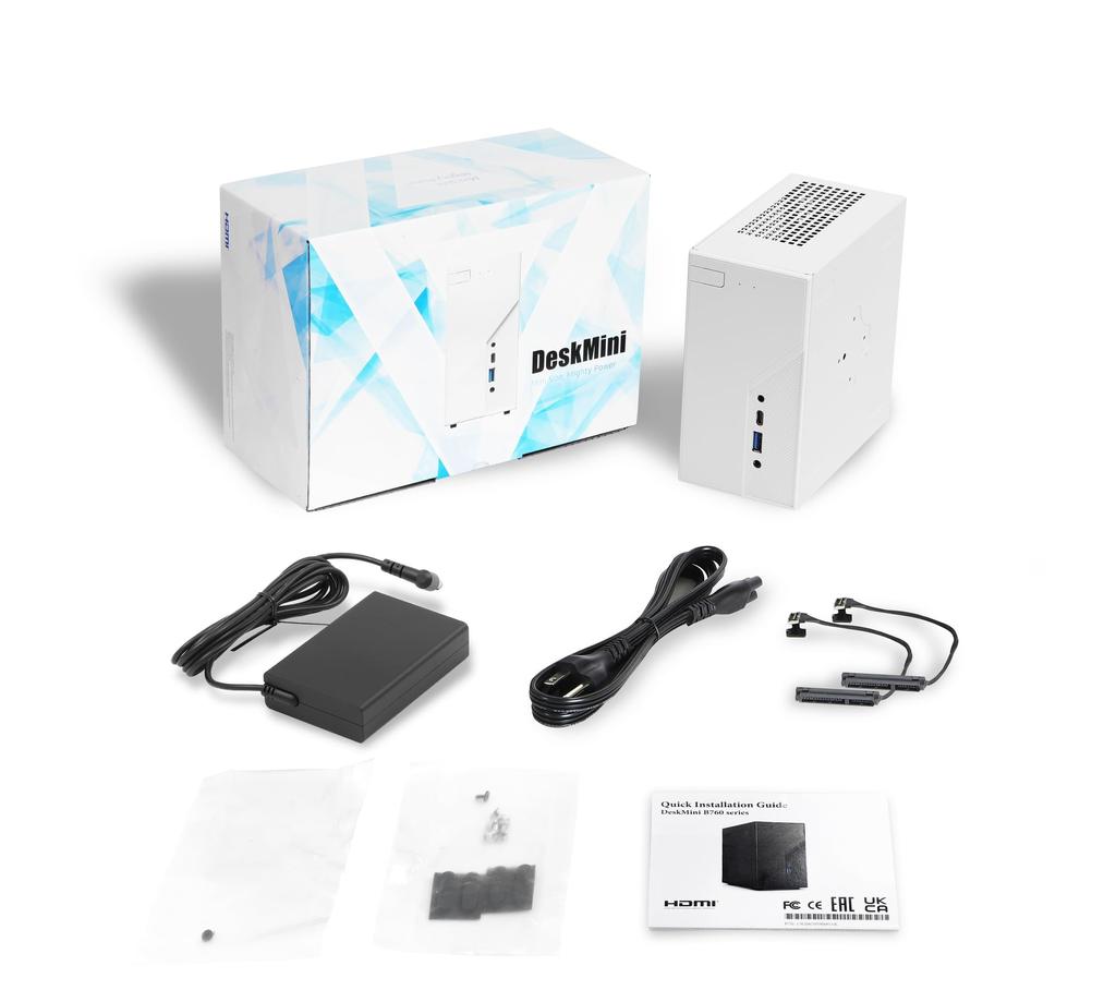Asrock DeskMini B760 Процессор Intel Core поколения, совместимый с B760 Чипсет DDR4 Barebone PC DeskMini PC7864 14th/13th/12th B760/W/BB/BOX/JP