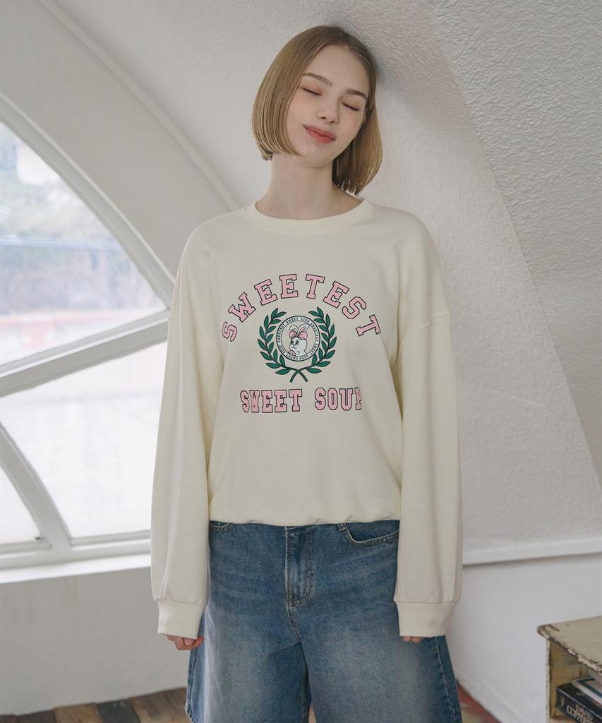 SWEET SOUP Signature Print Sweatshirt (Wb2Ltf3)
