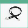 New Trendy Retro Women's Belt Casual Versatile Skinny Waist Belt For Jeans Ins Style Black Ready To Ship