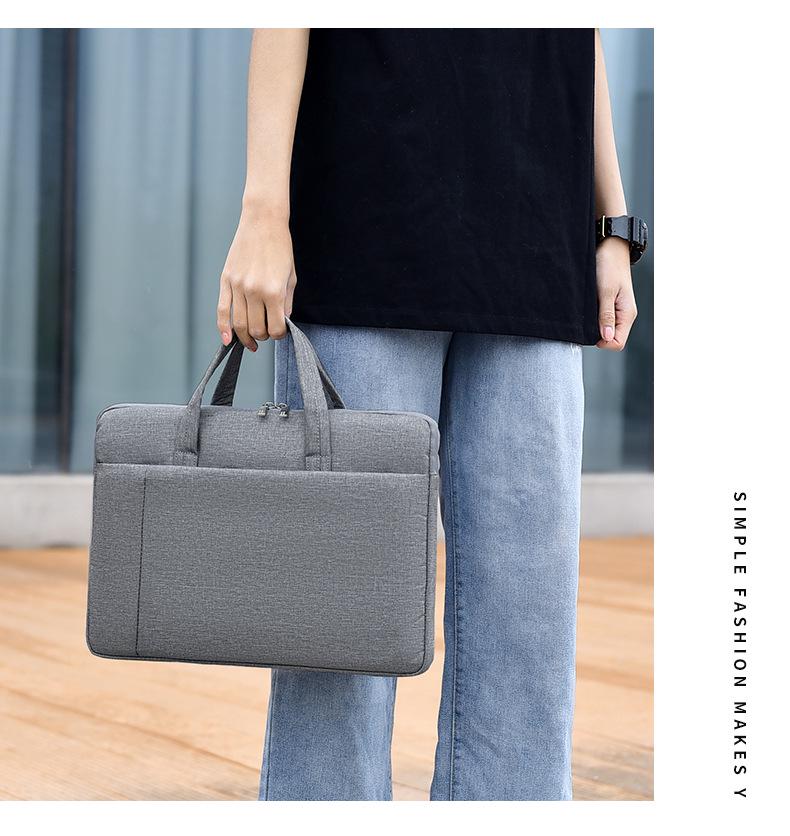 15.6" Laptop Bag: Simple Business Handbag & Briefcase with Custom Logo Option