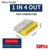 50Pcs Stainless Steel Casing Mini Quick Wire Connectors  No Tools Required