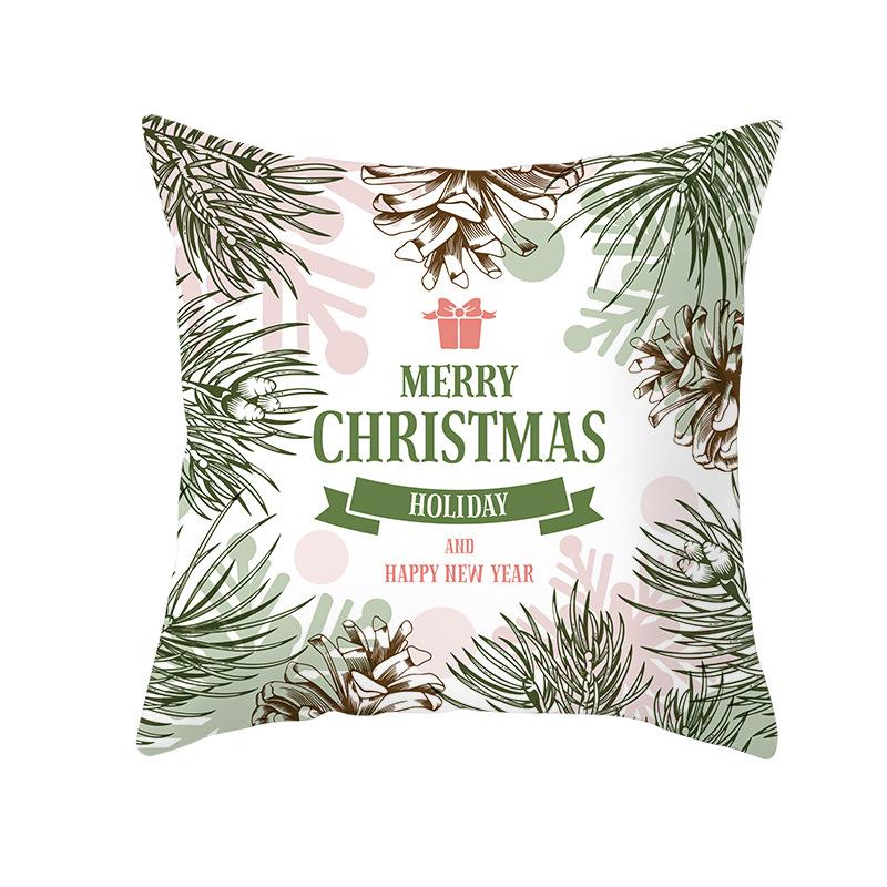 Fresh Green Christmas Pillow Cover Home Ornament Pillow Sleeping Pillow Cushion Cover Premium Durable Quality Useful