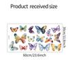 New Vibrant Butterfly Static Cling wall Window Stickers - UV Resistant Decals for Home Decor
