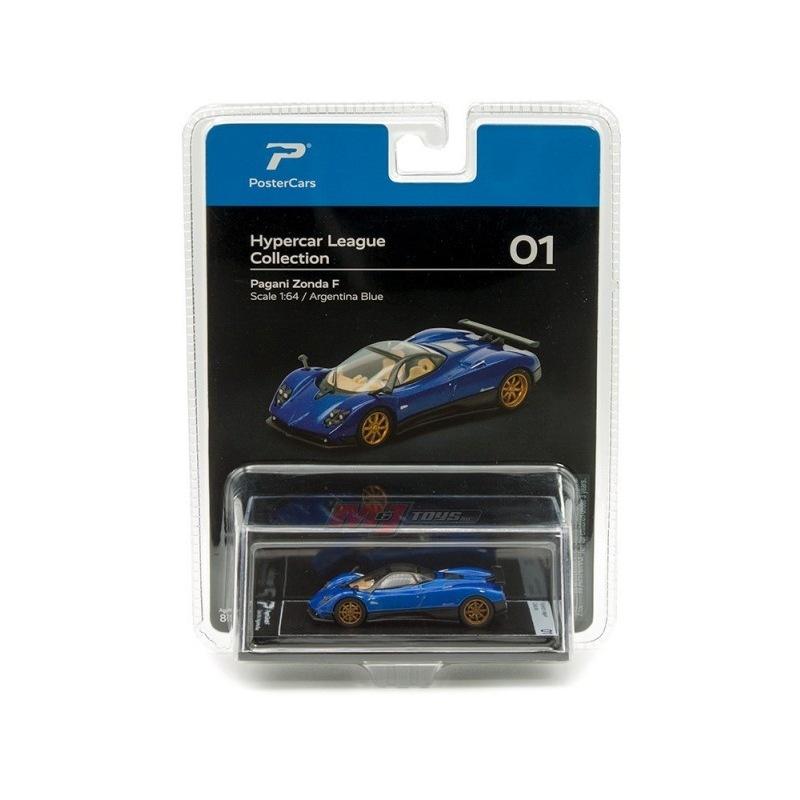 PosterCars 1/64 Pagani Zonda Supercar Alloy Model Simulation Diecast Huayra Toy Vehicle Colelction Miniature Voiture Boy Gift