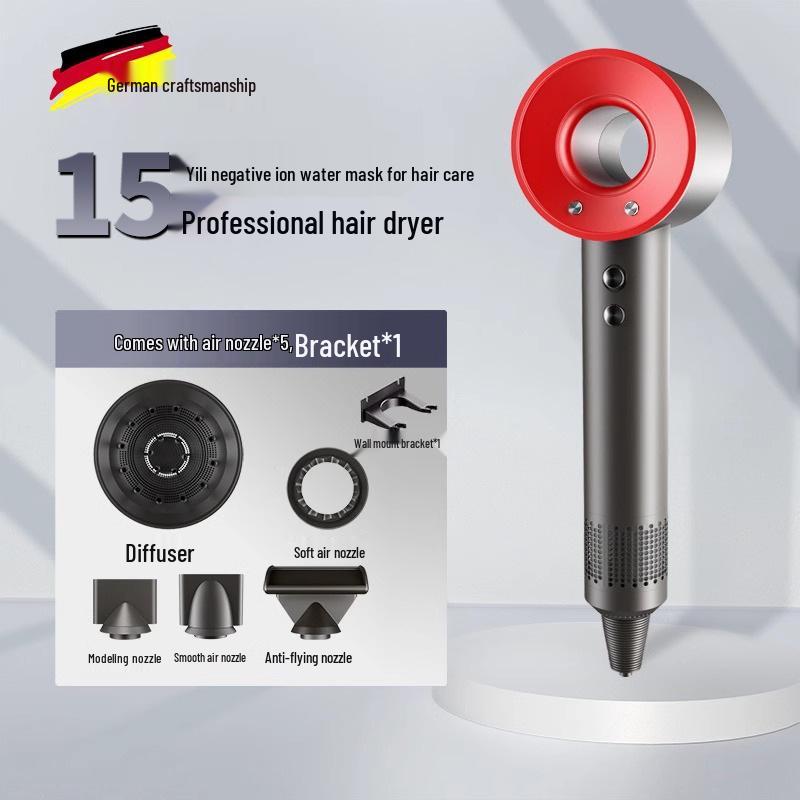 Профессиональный фен высокой мощности: Постоянная температура, бесшумный дизайн для ухода за волосами в отелях и супермаркетах.