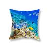 Наволочка с коралловой рыбой и морской жизнью, украшение для дивана, офисное игровое кресло, чехол для подушки, прикроватная тумбочка, домашний декор, наволочка 45x45 см