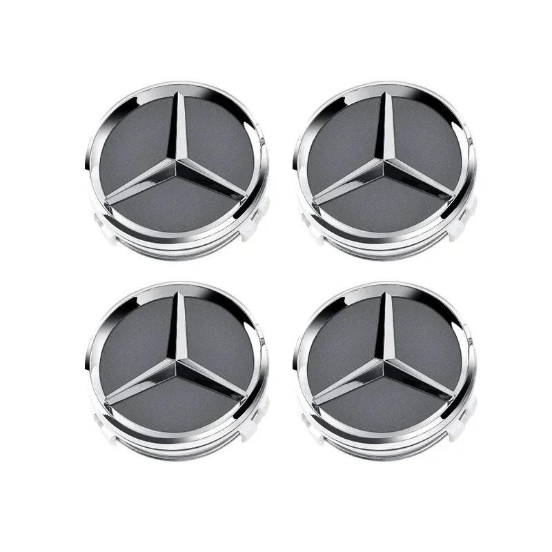 4pcs 60mm Car wheel Hub Cap Emblem badge logo for Mercedes Benz A B C E Class CLA GLC W205 W212 W213 W176 W177 X253 W117 W204