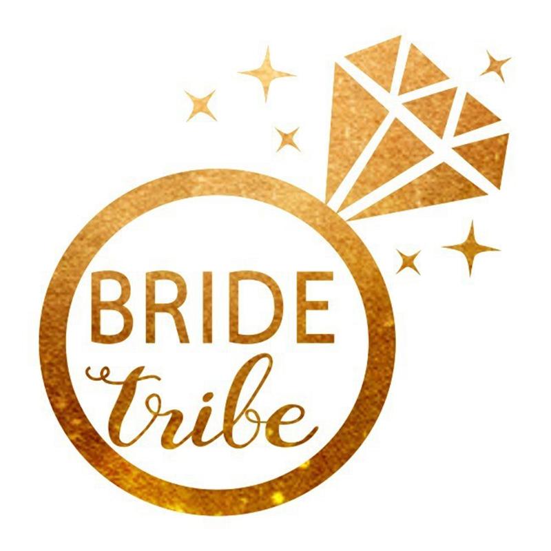 10 шт., золотые наклейки для татуировок Team Bride Tribe, девичник, девичник, подружка невесты, свадебный душ, принадлежности для будущей невесты