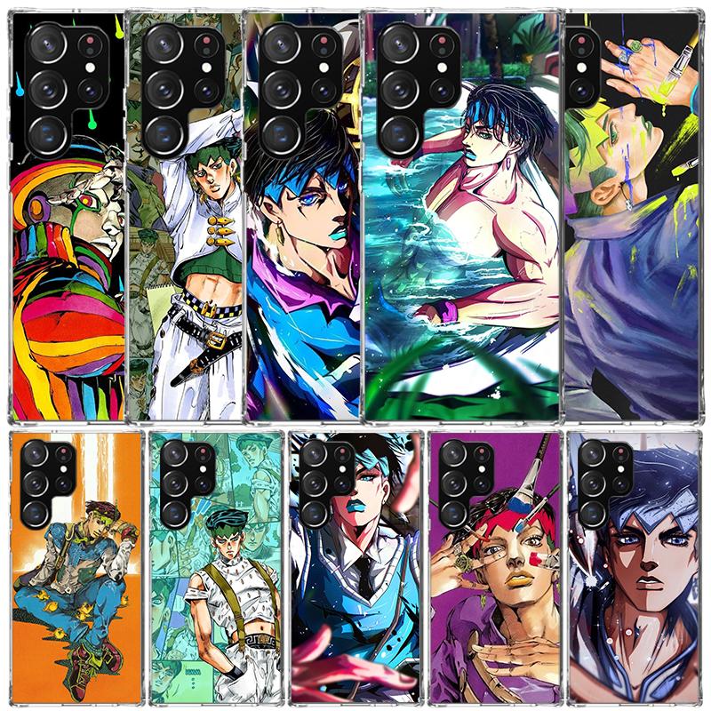 JoJo Adventure Рохан Кисибэ Мягкий Чехол для Samsung Galaxy S25 Edge S26 S24 S23 Ultra Чехол для Телефона S22 S21 Plus S20 FE Печать Патте