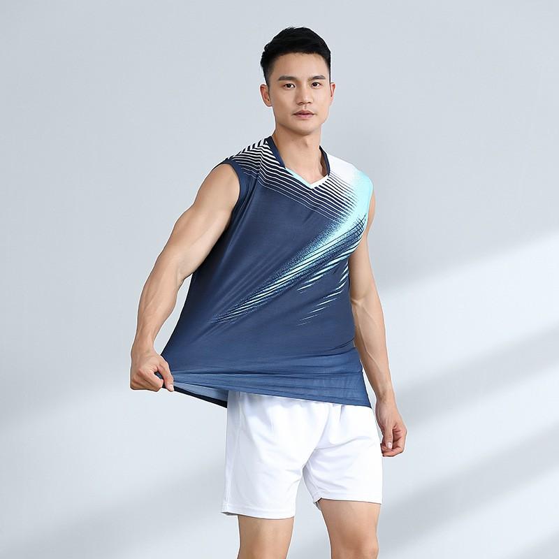 Quick Dry Breathable Badminton Tank Top Shorts Set Men Women Tennis Table Volleyball Training Competition