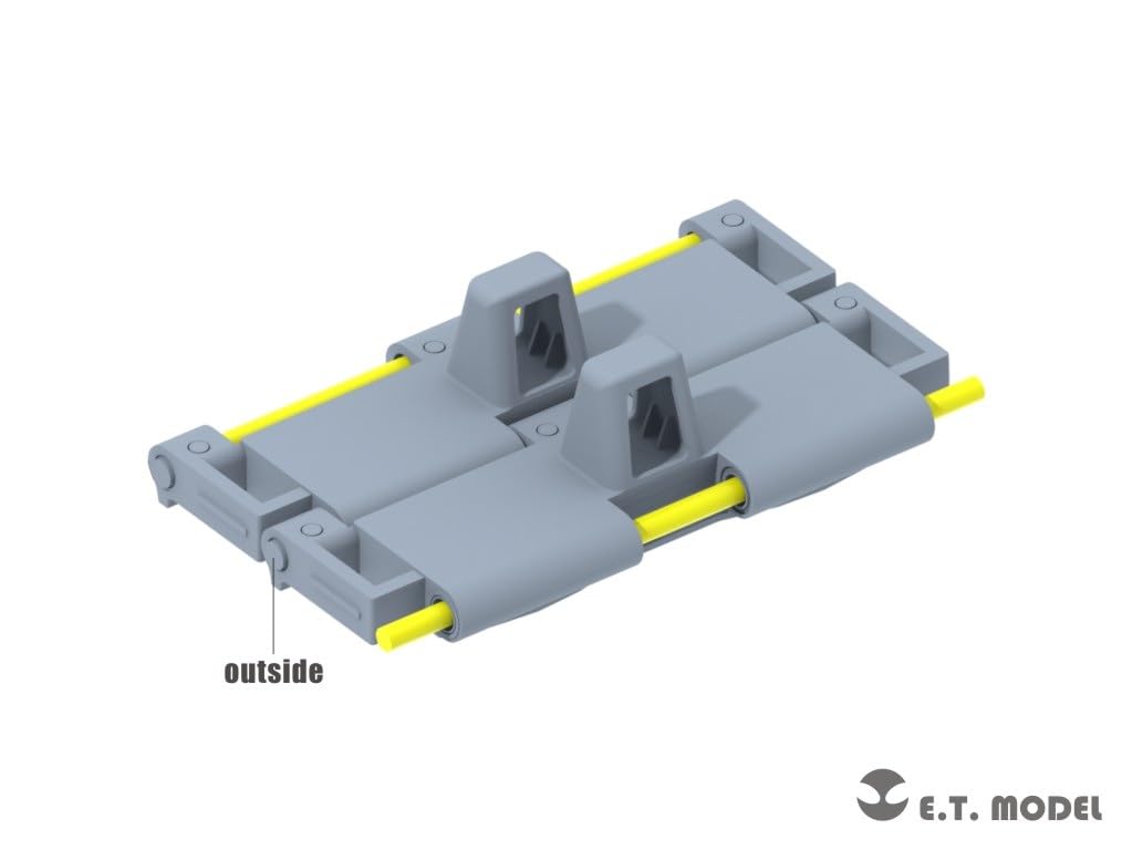Eaty Model WW2 American M4 Sherman Medium Tank T66 Type Movable Track Asuka Plastic Model Parts 1/35 (For Model/Dragon/Tamiya) P35-095 (Tank)