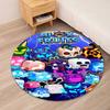 Blox Fruits Printed Round Rug Carpet Chair Rug Area Rug Entryway Doormats,for Office Chair Living Room Bedroom Kitchen Room.