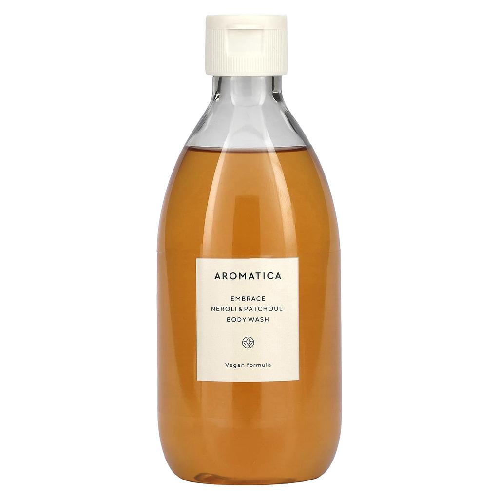 AROMATICA Embrace Body Wash, Neroli & Patchouli, 10.1 Oz (300 Ml)