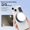 Магнитный заполняющий свет с зеркалом, 3 режима освещения, регулируемая яркость, компактный дизайн, светодиодный светильник для селфи, перезаряжаемый светильник для видеоконференций