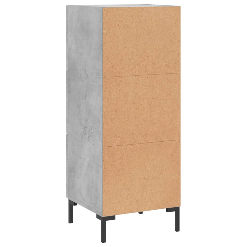 Sideboard Concrete Grey 34.5 x 34 x 90 cm Engineered Wood