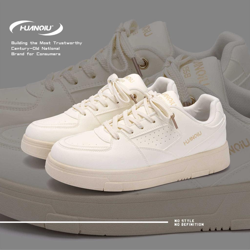 Глобальный тренд мужской обуви универсальные ZHQ5683 туфли на толстой подошве весенние белые спортивные туфли низкие повседневные белые туфли