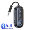 Bluetooth 5.4 Audio Transmitter Receiver 3.5MM AUX Hifi Stereo Music Wireless Adapter With Mic For Car Airplane TV PC Speaker