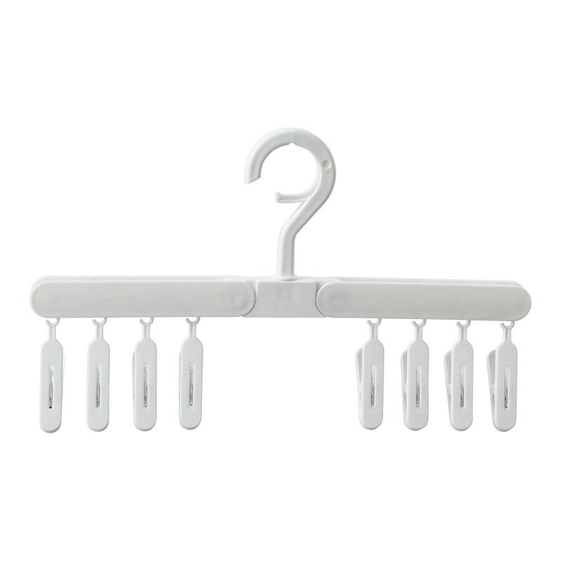 1PCS 8/6 Clip Clothes Drying Rack Multi-purpose Foldable Student Underwear Drying Hats and Socks Artifact Folding Travel Portable Clip Drying