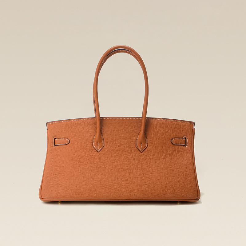 Horizontal 40cm Top Layer Cowhide Leather Women's Bag Large Capacity Handbag High-end Commuting Versatile Crossbody